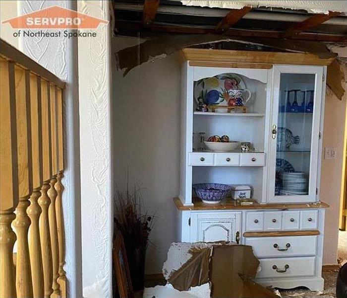 Flood damaged home