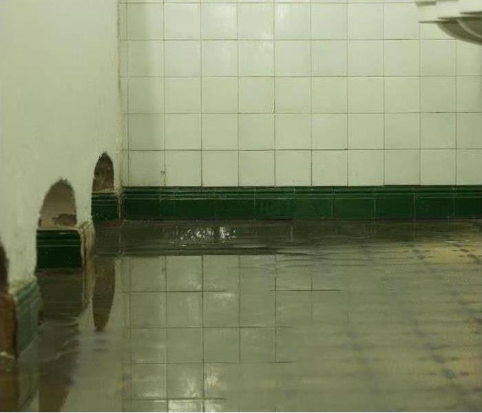 flooding on bathroom floor